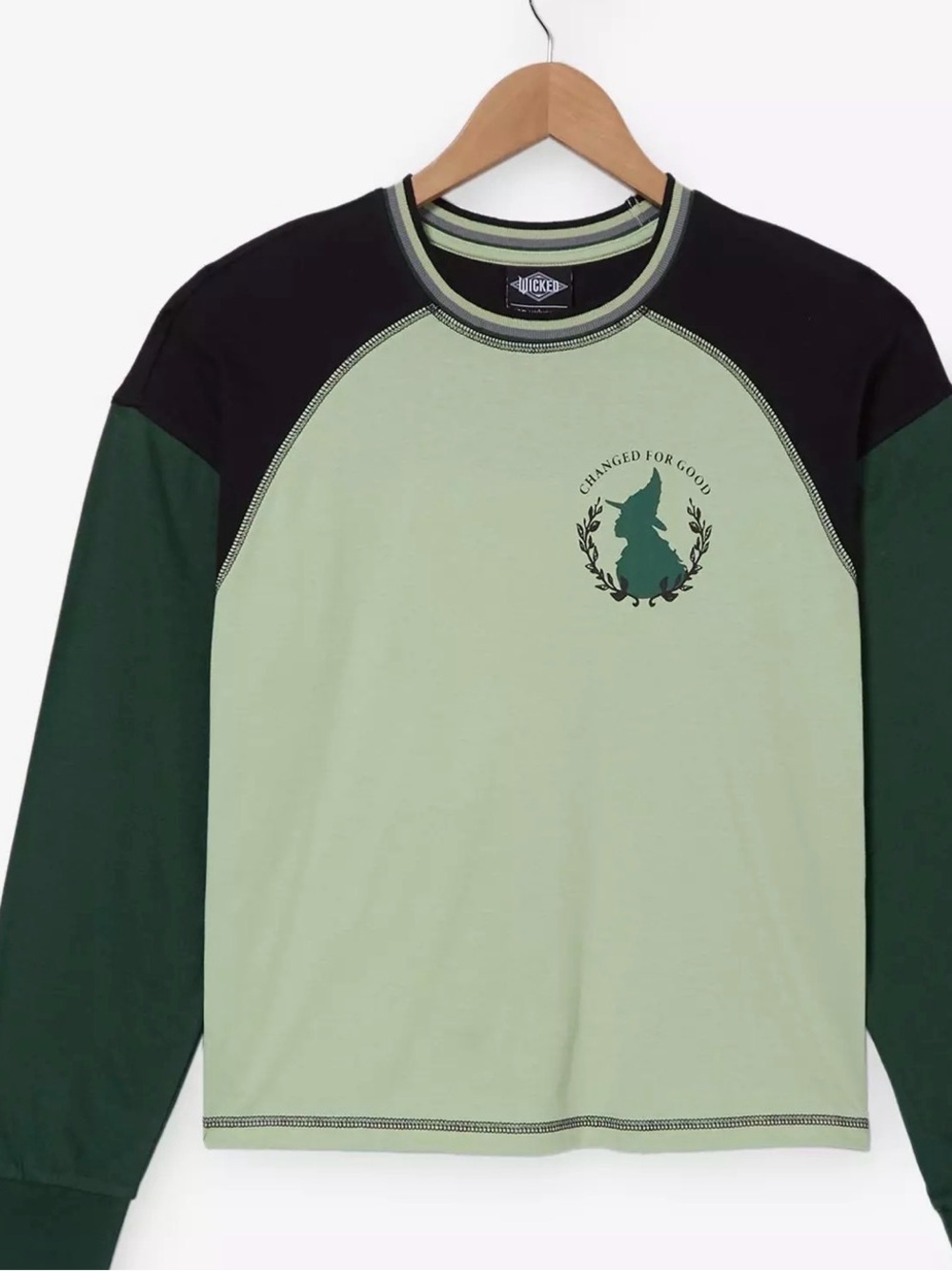 Wicked: For Good Elphaba For Good Women's Raglan Long Sleeve T-Shirt